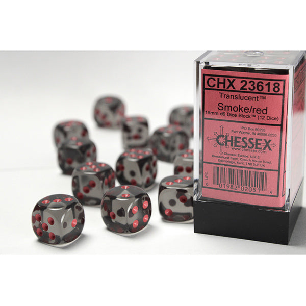 Chessex: 16mm D6 Dice Block (12 Dice)