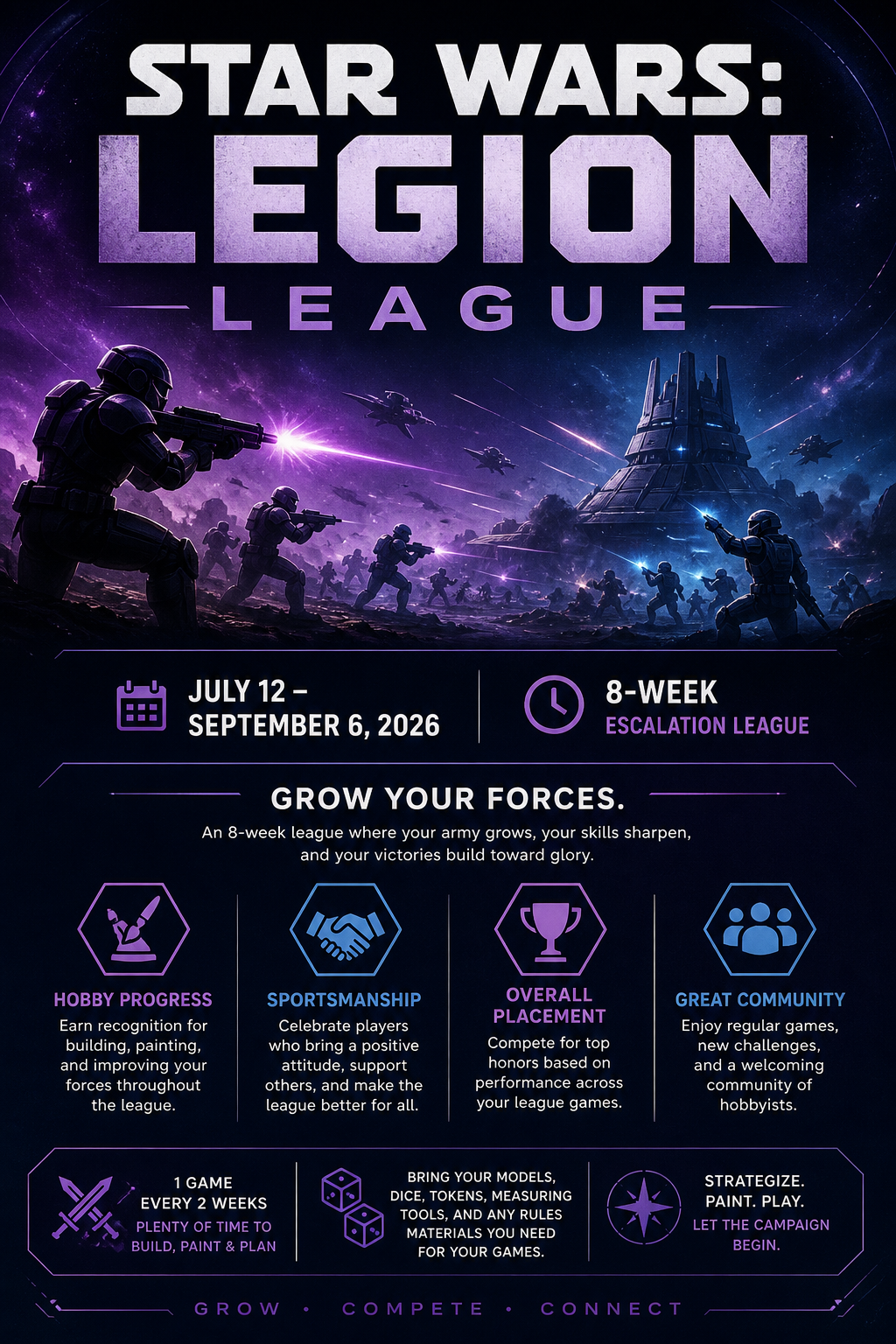 Star Wars: Legion – Slow Grow League (Event Ticket for 7/12/26-9/6/26)