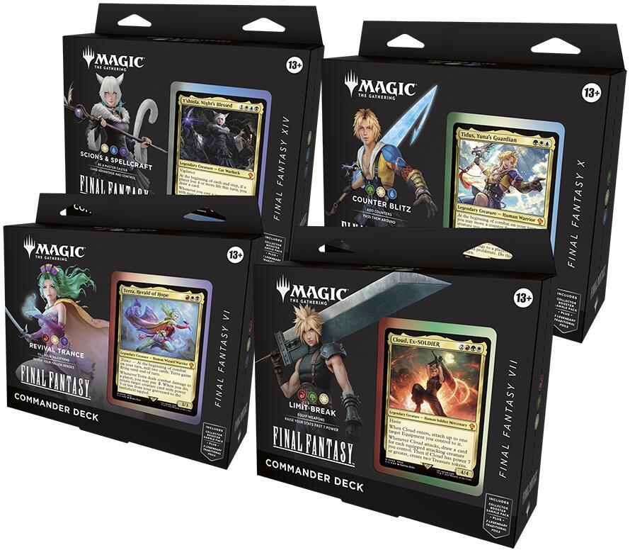 Magic: The Gathering - Universes Beyond: Final Fantasy - Commander Deck Case (Set of 4 Commander Decks)