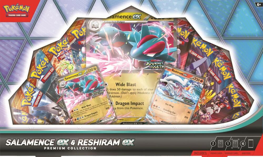 Pokemon: Trading Card Game - Scarlet & Violet - Salemence EX and Reshiram EX Premium Collection
