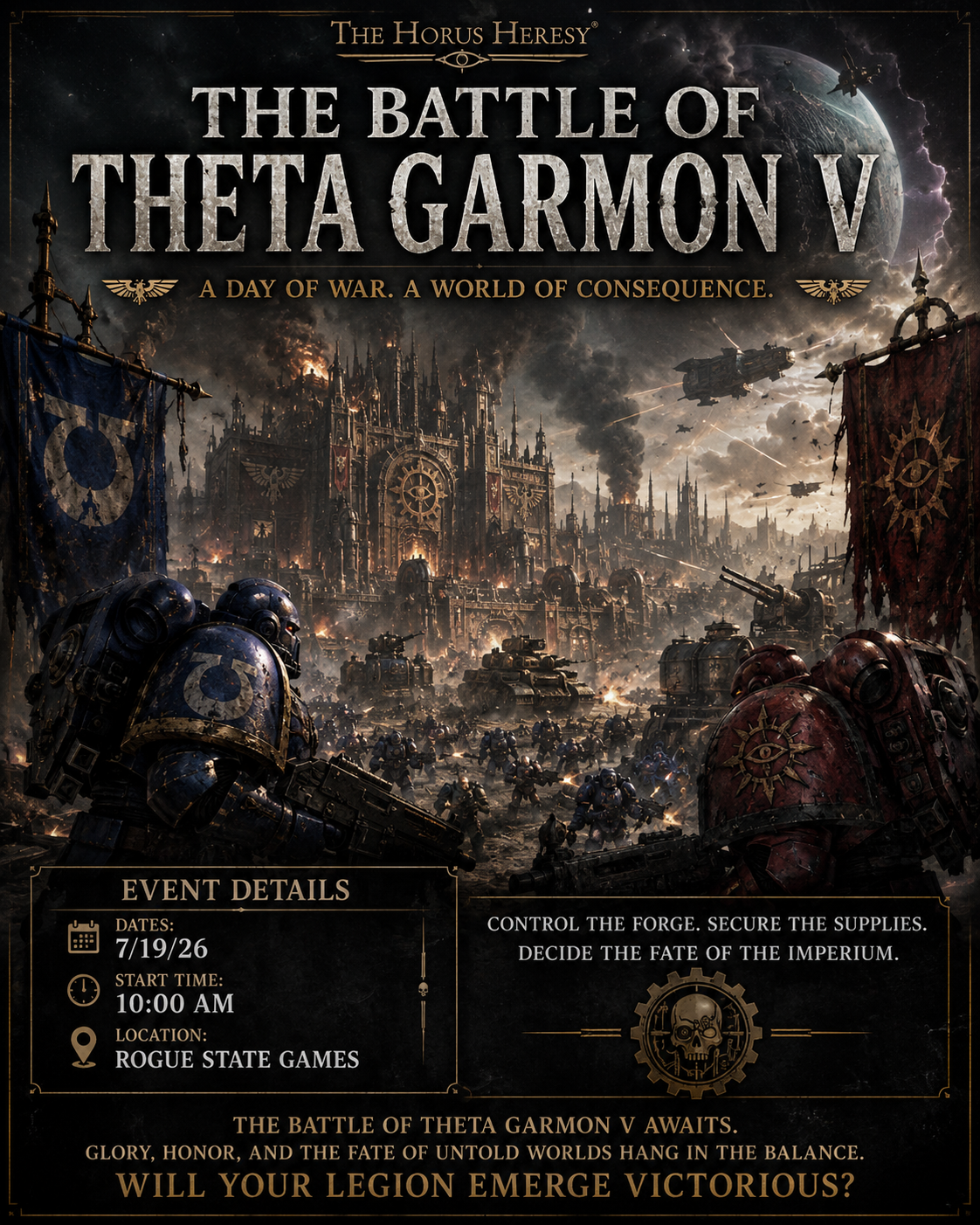 The Battle of Theta Garmon V (Event ticket for 7/19/26)