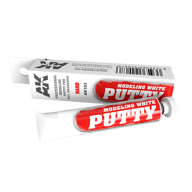 AK Interactive: Professional Modeling Putty: High Hardness (White)