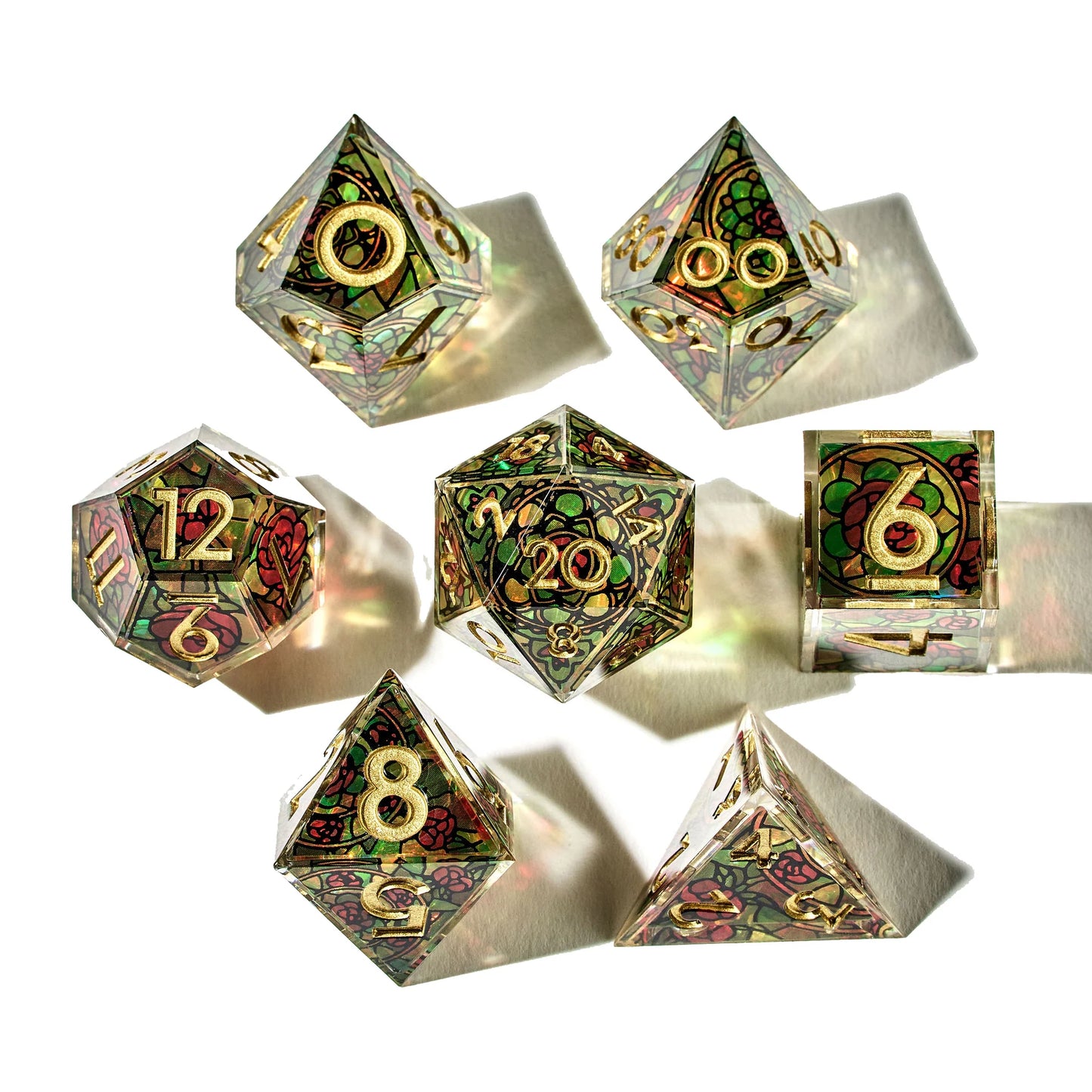 Rose Window 7-Piece Iconic Dice Set