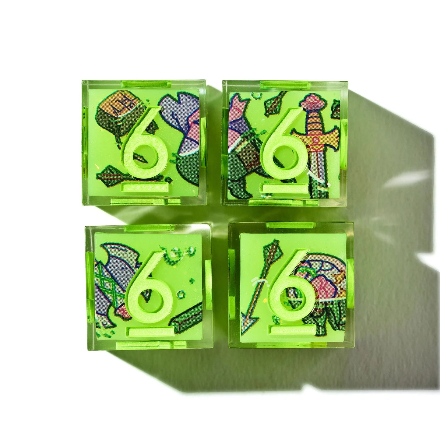 Death By Ooze 4-Piece Iconic D6 Set