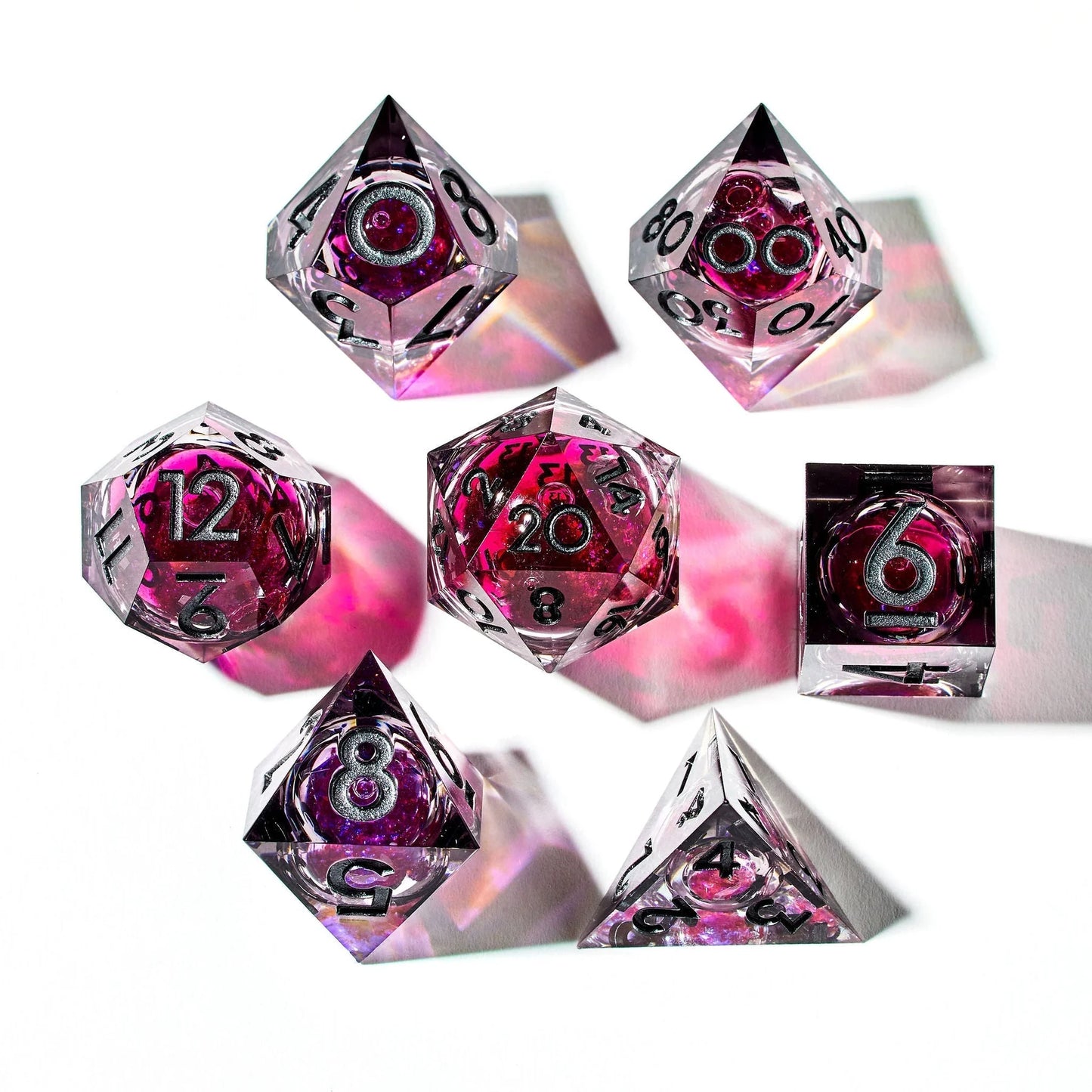 Bloodmoon 7-Piece Liquid Core Dice Set