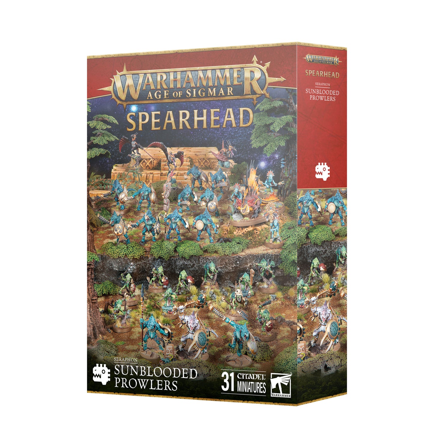 Warhammer: Age of Sigmar - Spearhead: Seraphon - Sunblooded Prowlers