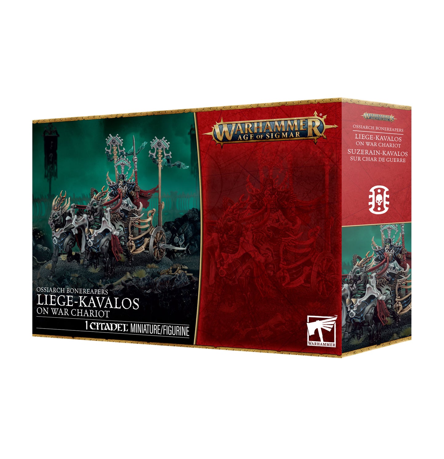 Warhammer: Age of Sigmar - Ossiarch Bonereapers - Liege-Kavalos on Bone Chariot