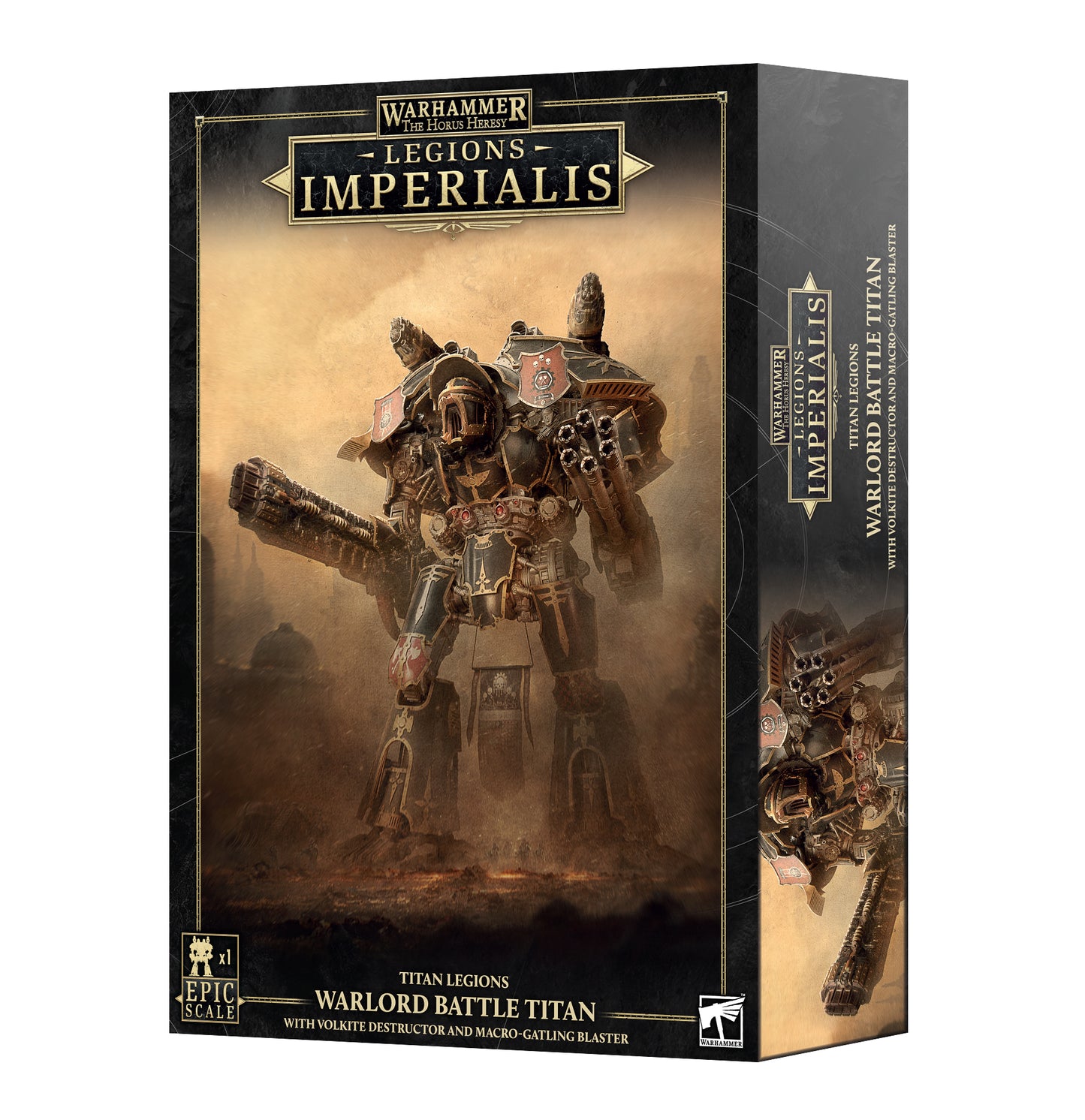 Warhammer: The Horus Heresy - Legion Imperialis: Titan Legions - Warlord Titan with Volkite Destructor and Macro-gatling Blaster (Pre-Order) (Releases: 8/1/26)