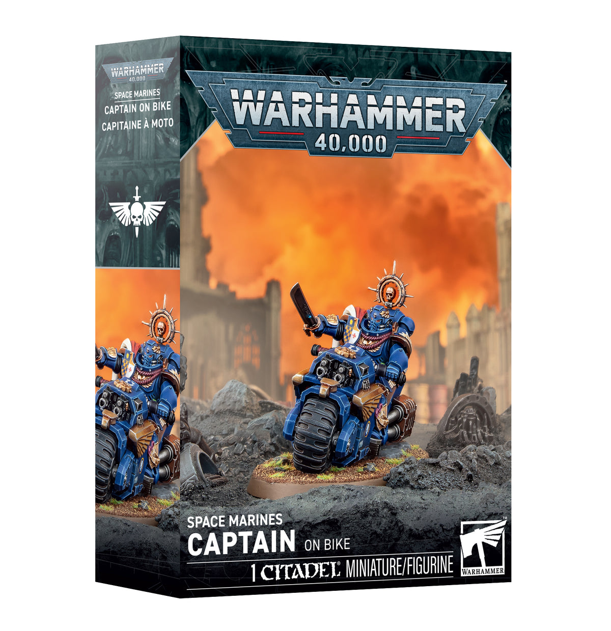 Warhammer: 40,000 - Space Marines - Captain on Bike (Pre-Order) (Releases: 10/3/2026)