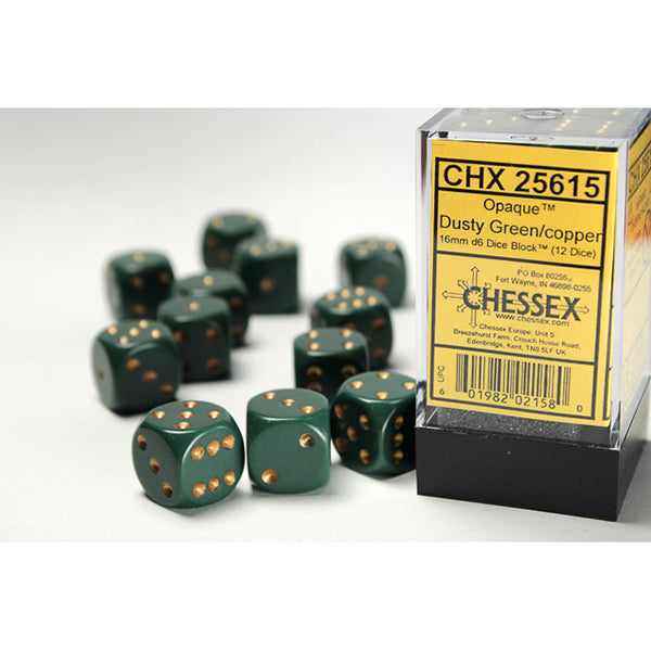Chessex: 16mm D6 Dice Block (12 Dice)