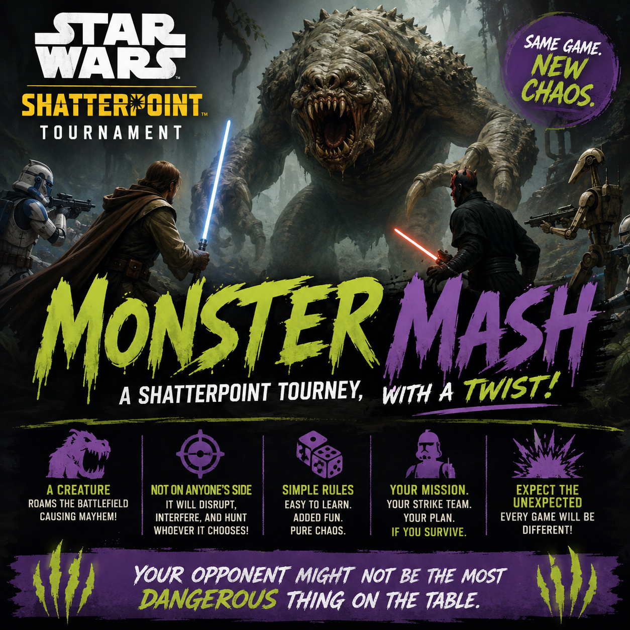 Shatterpoint: Monster Mash Tournament (Event Ticket For 9/26/2026)