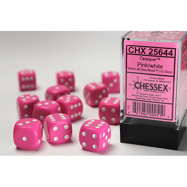 Chessex: 16mm D6 Dice Block (12 Dice)