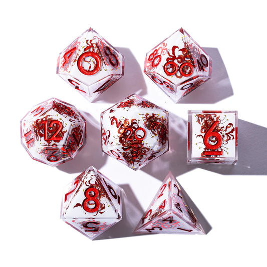 Kiss of the Spider Lily 7-Piece Iconic Dice Set