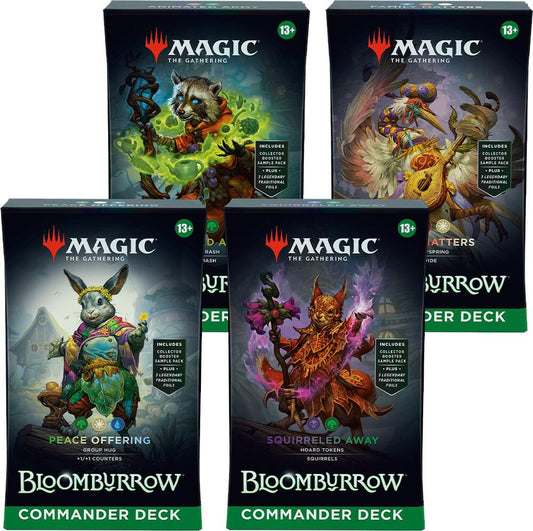 Magic: The Gathering - Bloomburrow - Commander Deck Display (1 of Each Commander Deck)