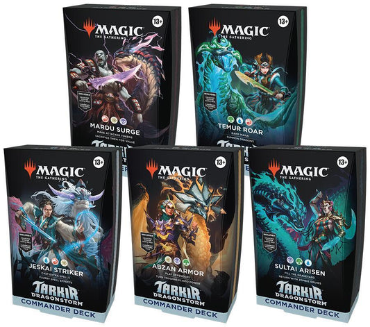 Magic: The Gathering - Tarkir: Dragonstorm - Commander Deck Case (Set of 5 Commander) Decks