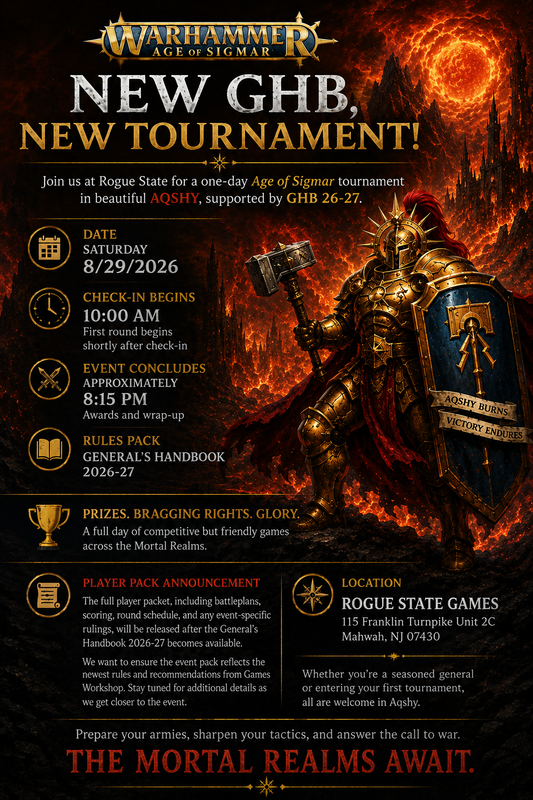 Age of Sigmar Generals Handbook 2026-27 Tournament (Event Ticket For 8/29/26)