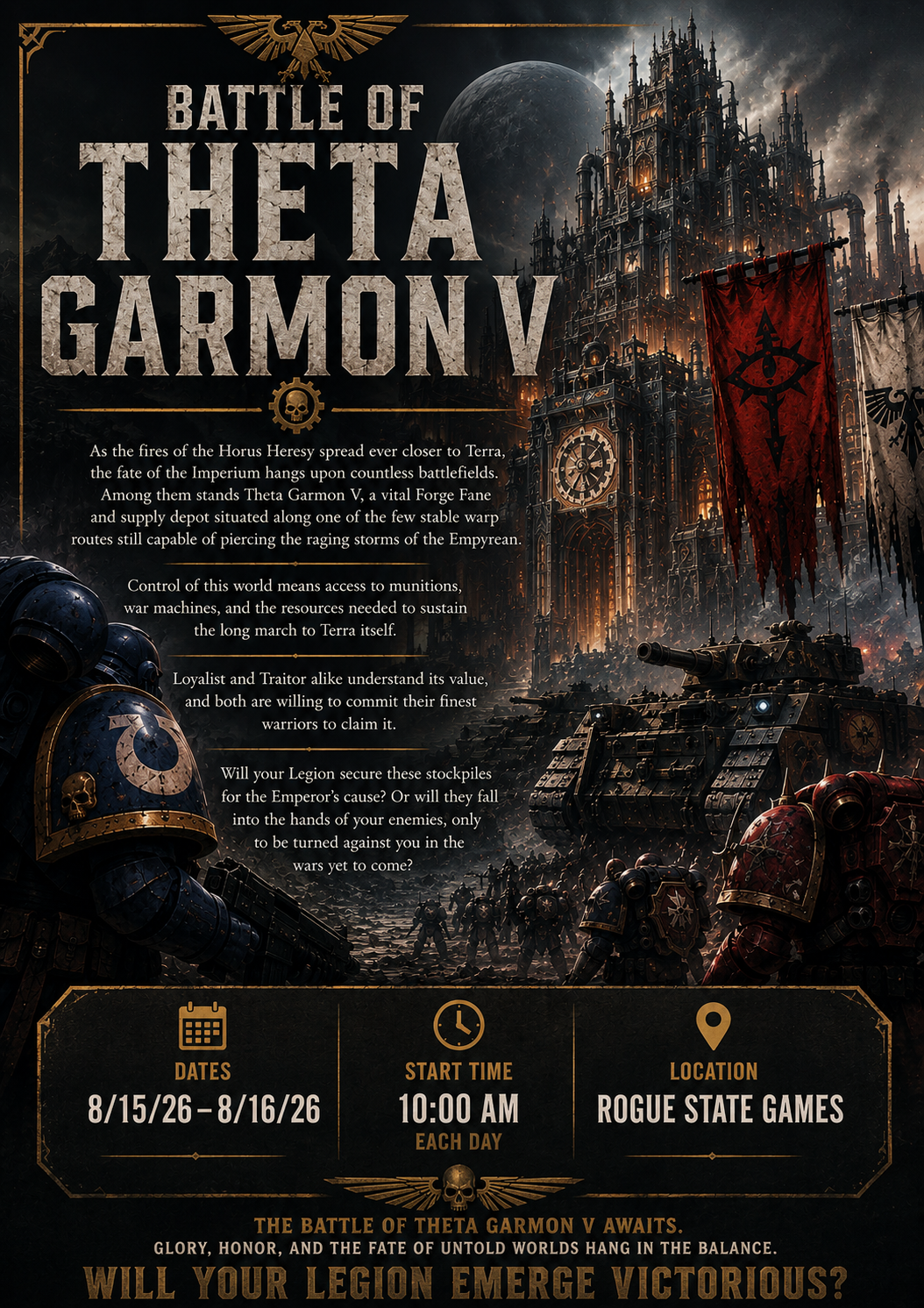 The Battle of Theta Garmon V (Event ticket for 7/19/26)