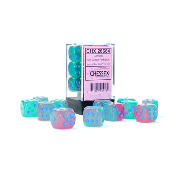 Chessex: 16mm D6 Dice Block (12 Dice)
