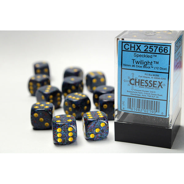 Chessex: 16mm D6 Dice Block (12 Dice)