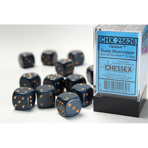Chessex: 16mm D6 Dice Block (12 Dice)