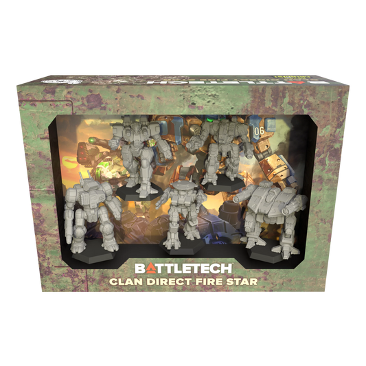BattleTech: Clan Direct Fire Star Miniatures Pack