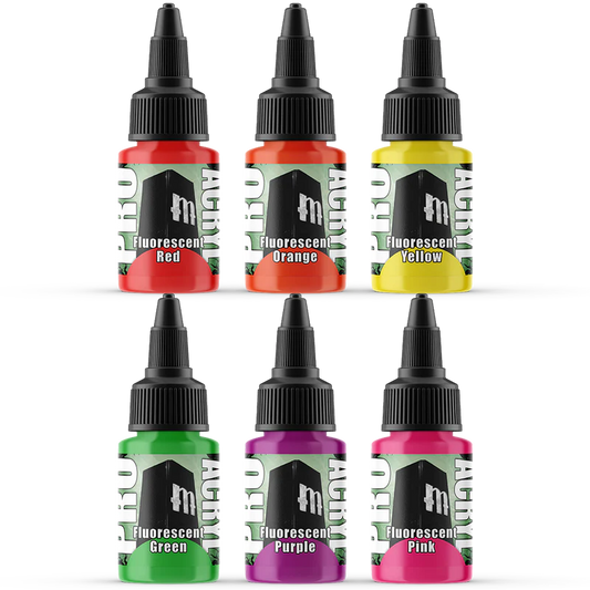 Pro Acryl Paints - Fluorescents Set