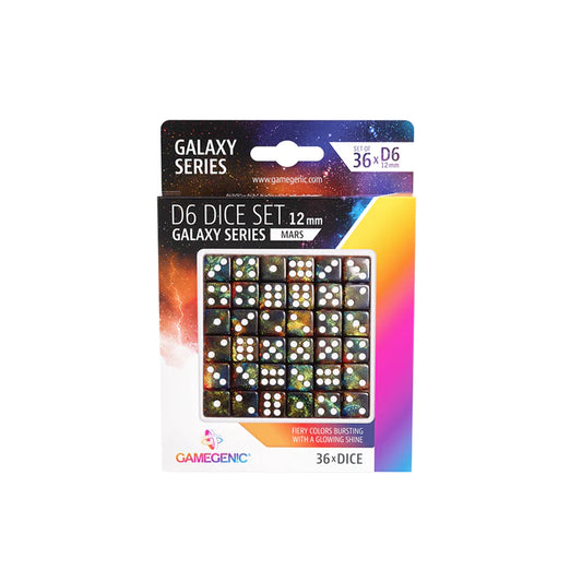 Gamegenic: Galaxy Series - Mars - D6 Dice Set 12 mm (36 pcs)