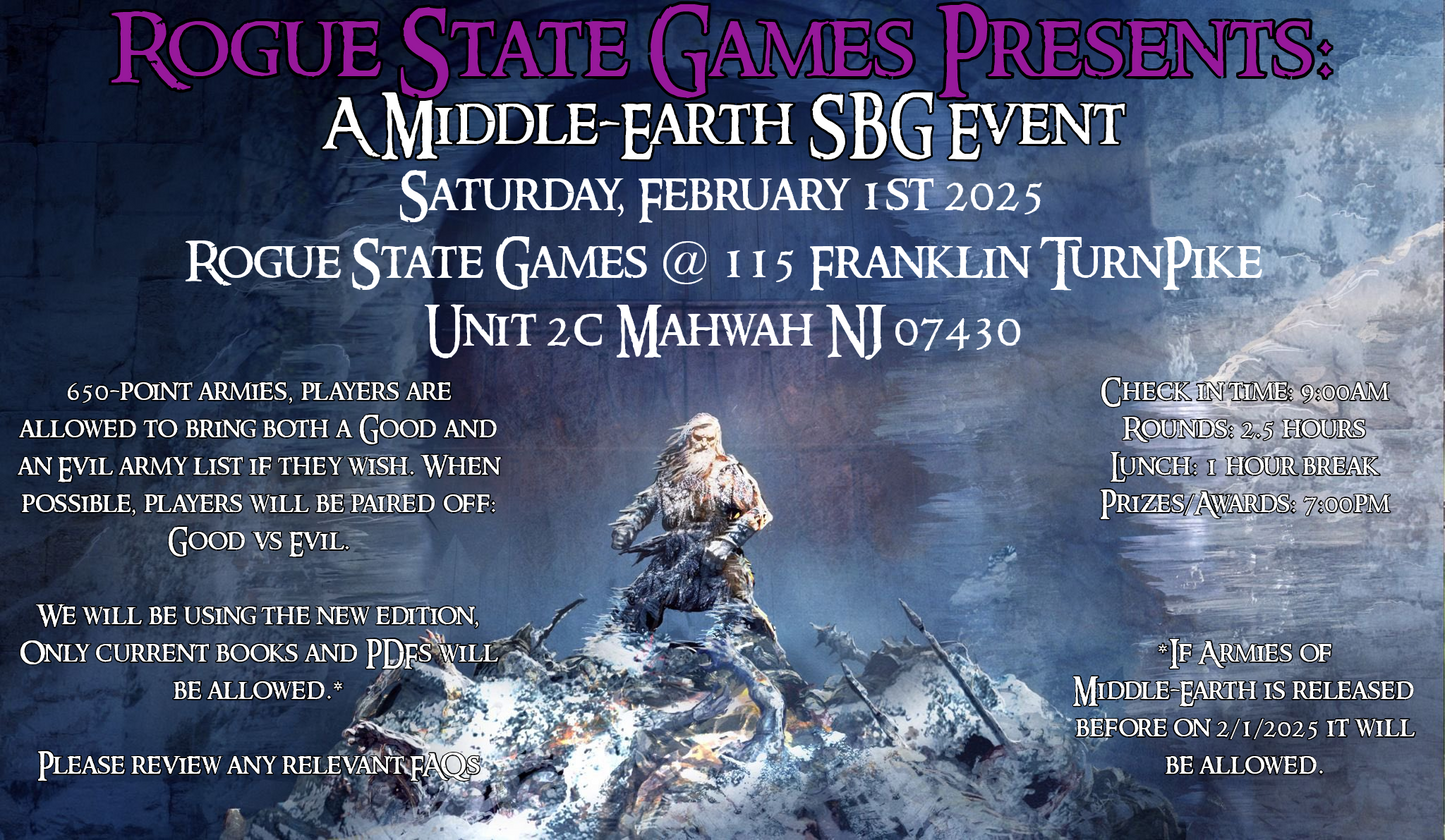 Middle-Earth Strategy Battle Game Event (Event Ticket for 2/1/2025)