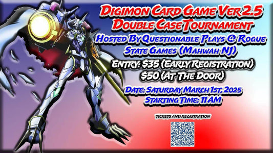 Digimon Card Game: Version 2.5 Double Case Tournament (Event Ticket for 3/1/2025)