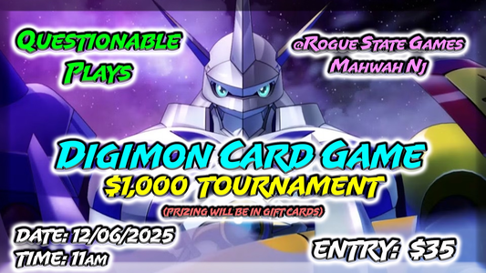 Digimon 1K Event Hosted by Questionable Plays (Event RSVP for 12/6/25)