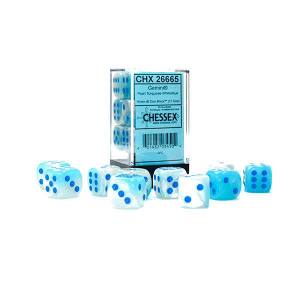 Chessex: 16mm D6 Dice Block (12 Dice)