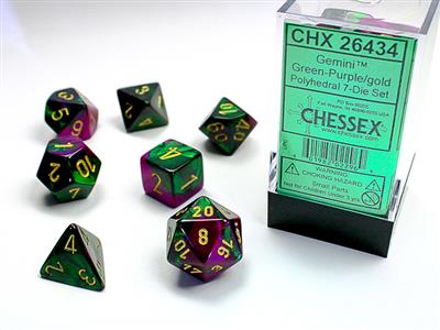 Chessex: 7 Polyhedral Dice Set (7 Dice)