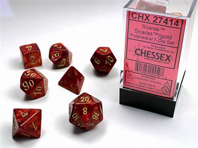 Chessex: 7 Polyhedral Dice Set (7 Dice)