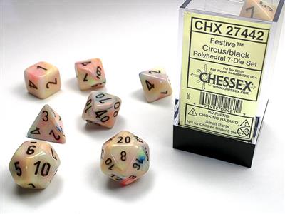 Chessex: 7 Polyhedral Dice Set (7 Dice)