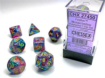 Chessex: 7 Polyhedral Dice Set (7 Dice)