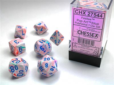 Chessex: 7 Polyhedral Dice Set (7 Dice)