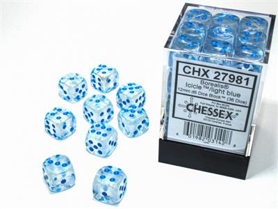 Chessex: 12mm D6 Dice Block (36 Dice)