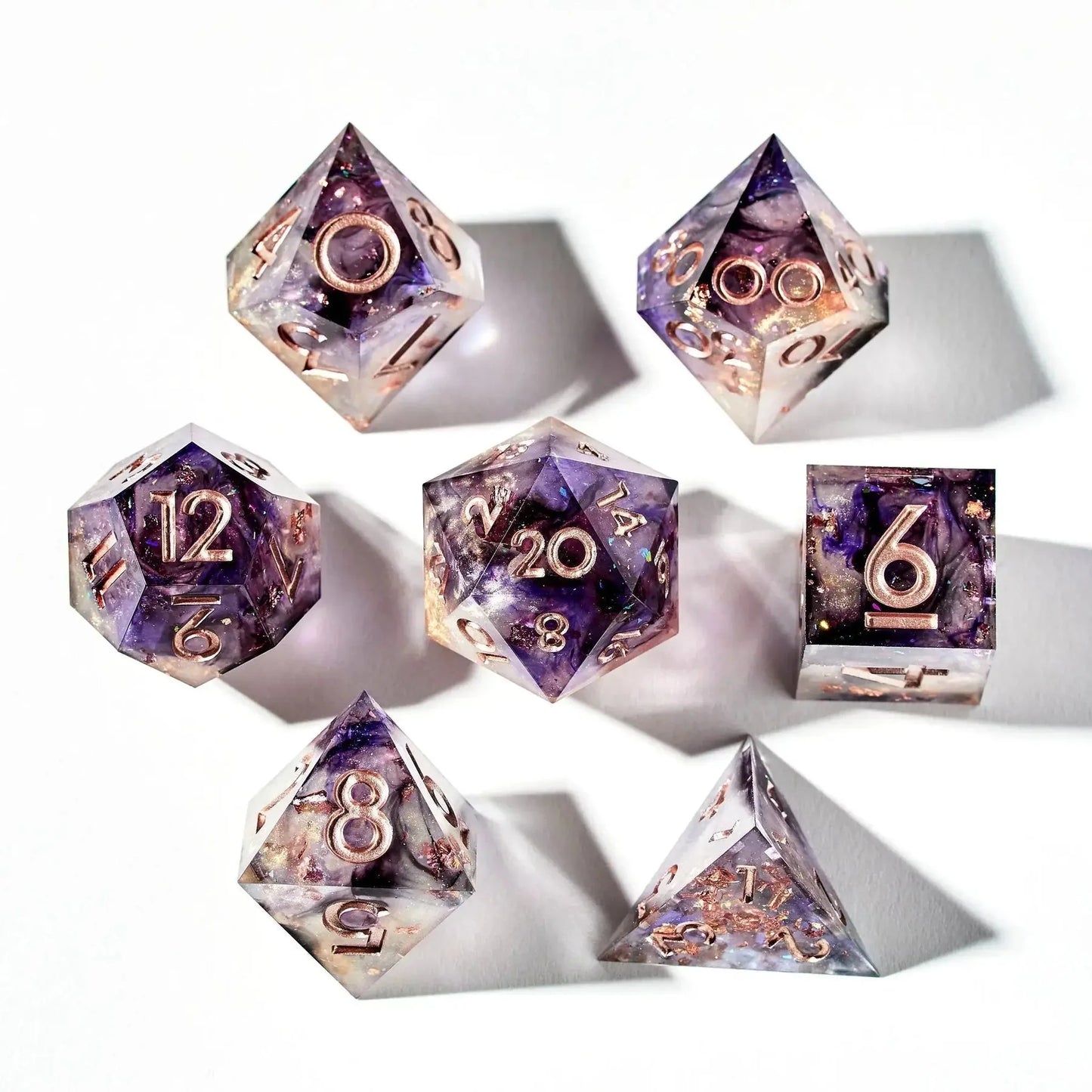 Crystal Rift 7-Piece Polyhedral Dice Set