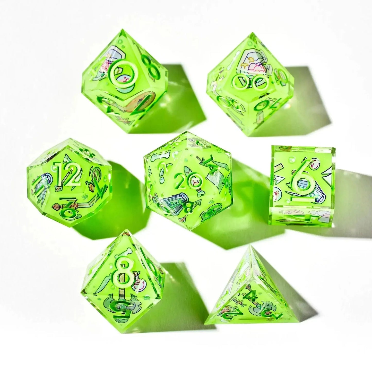 Death By Ooze 7-Piece Iconic Dice Set