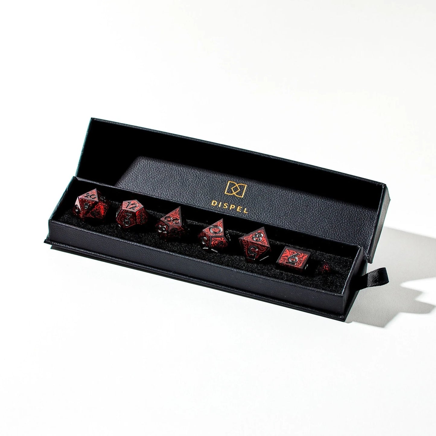 Exsanguinated 7-Piece Iconic Vampire-Themed Dice Set