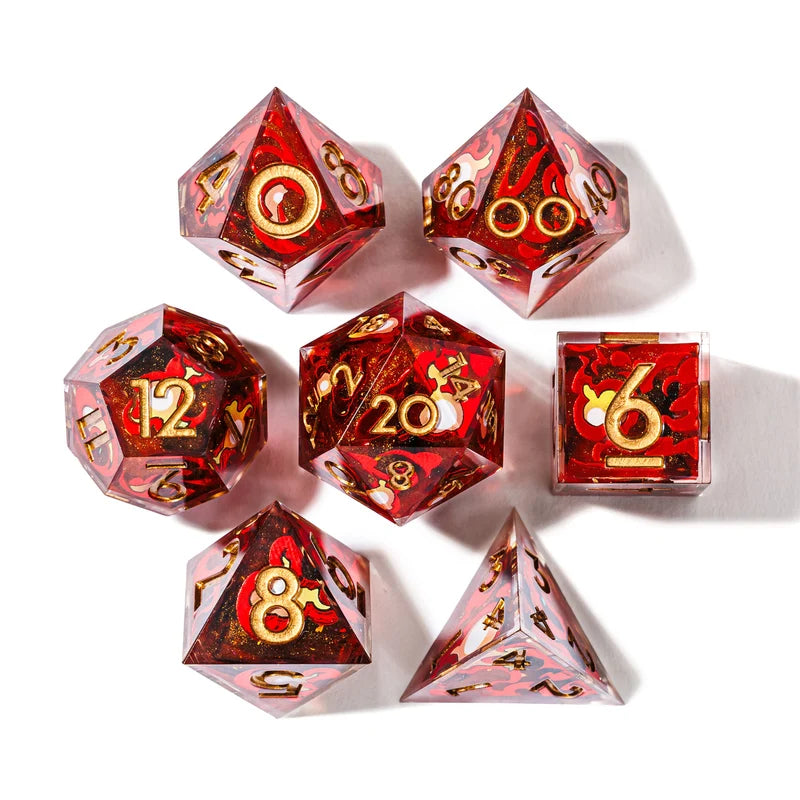 Fireball 7-Piece Iconic Dice Set