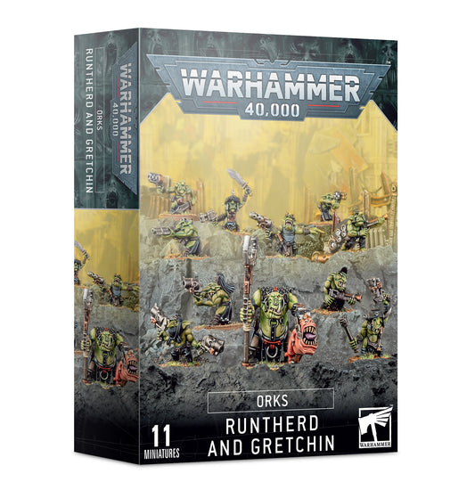 Warhammer: 40,000 - Orks - Runtherd and Gretchin