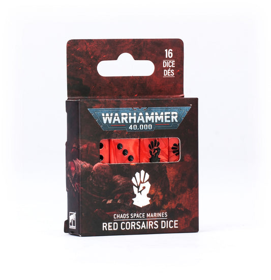 Warhammer: 40,000 - Chaos Space Marines - Red Corsairs Dice Set (Pre-Order) (Releases 3/21/2026)