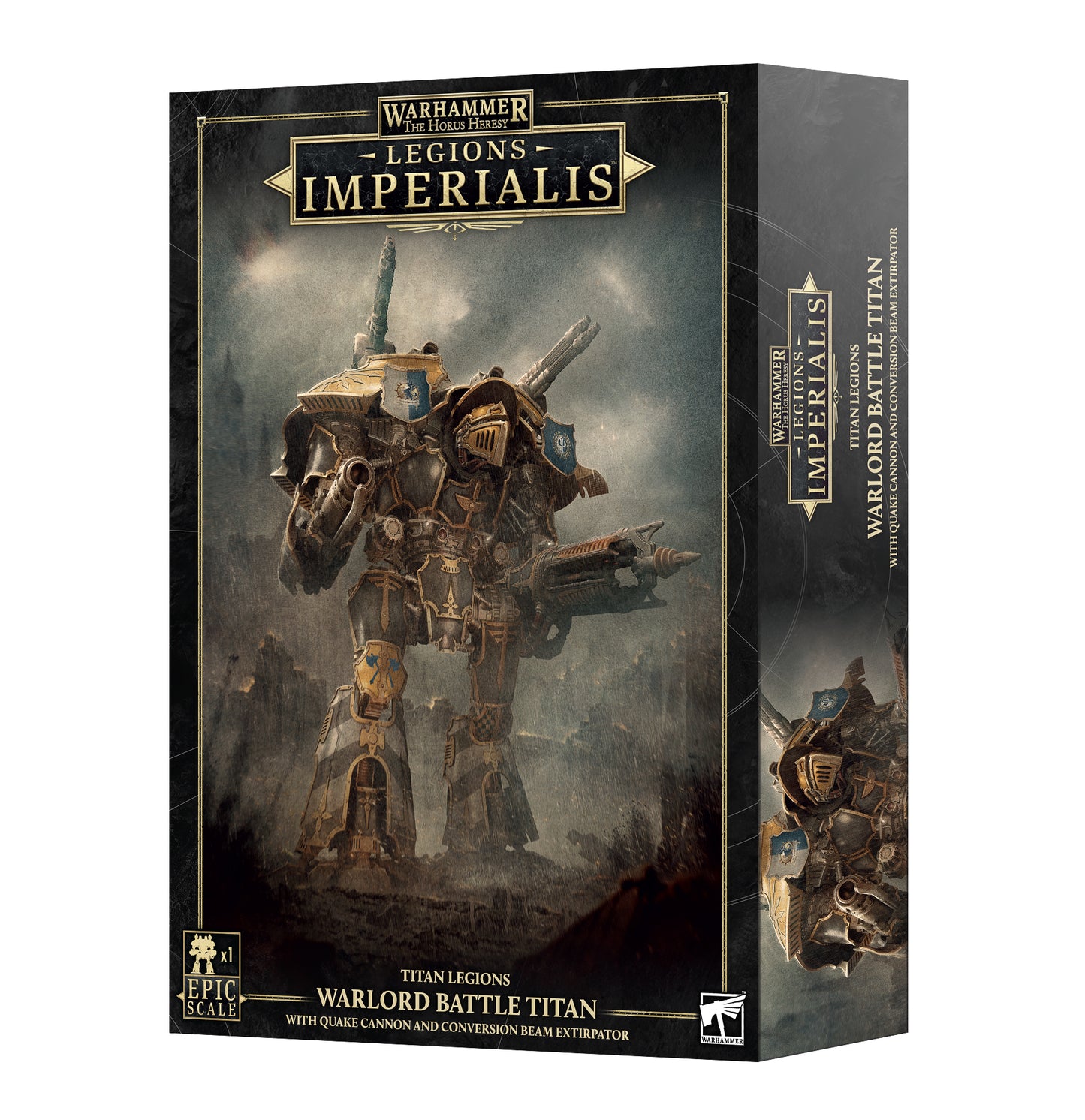 Warhammer: The Horus Heresy - Legion Imperialis: Titan Legions - Warlord Titan with Quake Cannon and Conversion Beam Extirpator (Pre-Order) (Releases: 8/1/26)