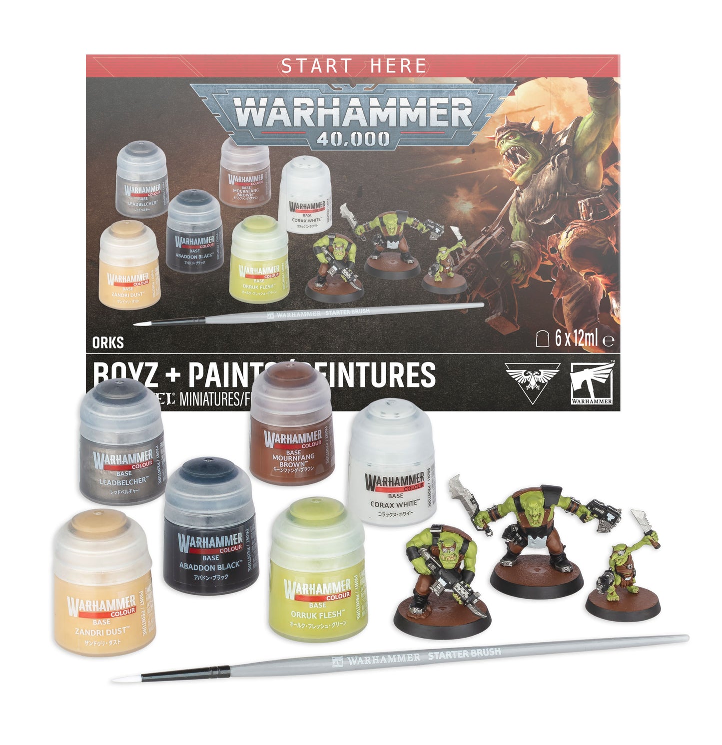 Warhammer: 40,000 - Orks - Orks + Paints (Pre-Order) (Releases: 7/25/26)