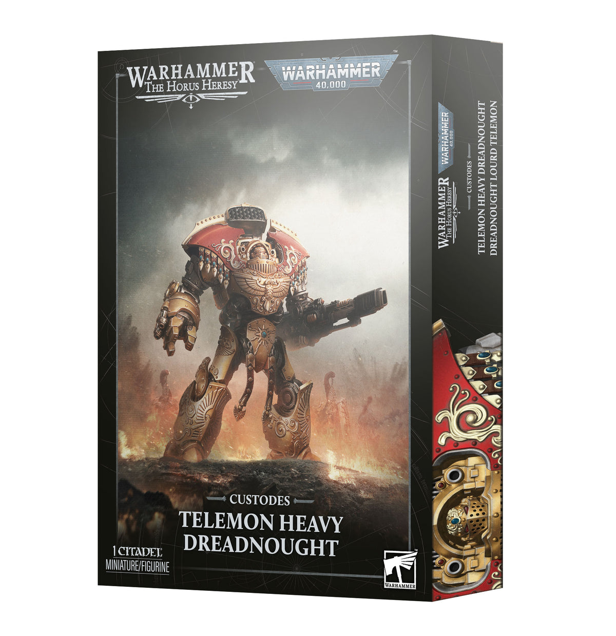 Warhammer: The Horus Heresy / Warhammer: 40,000 - Legio Custodes / Adeptus Custodes - Telemon Heavy Dreadnought (Pre-Order) (Releases: 10/17/2026)