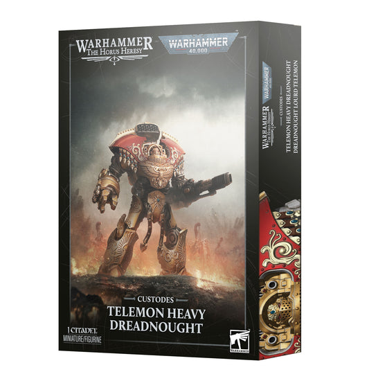 Warhammer: The Horus Heresy / Warhammer: 40,000 - Legio Custodes / Adeptus Custodes - Telemon Heavy Dreadnought (Pre-Order) (Releases: 10/17/2026)