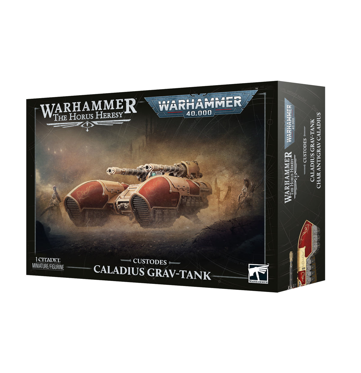 Warhammer: The Horus Heresy / Warhammer: 40,000 - Legio Custodes / Adeptus Custodes - Caladus Grav-Tank (Pre-Order) (Releases: 10/17/2026)