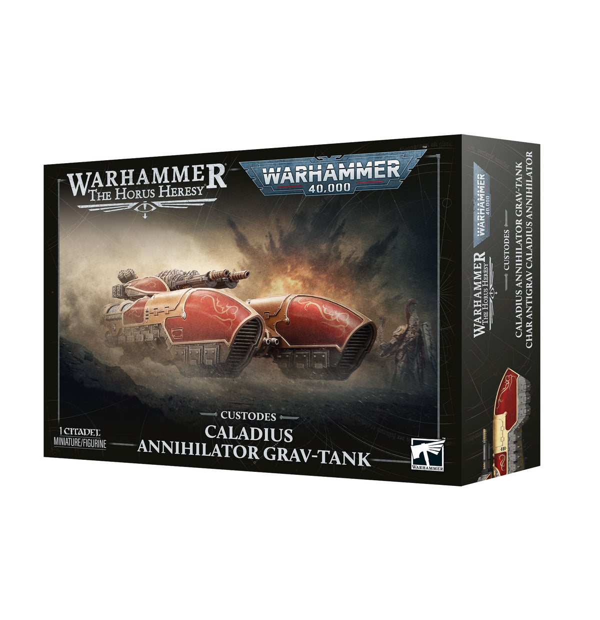 Warhammer: The Horus Heresy / Warhammer: 40,000 - Legio Custodes / Adeptus Custodes - Caladus Annhilator Grav-Tank (Pre-Order) (Releases: 10/17/2026)