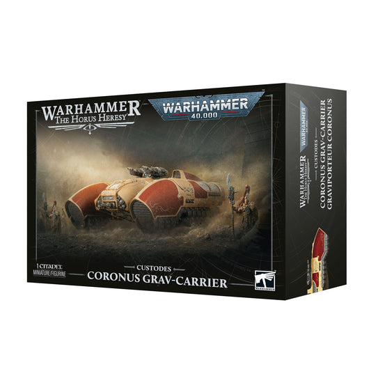 Warhammer: The Horus Heresy / Warhammer: 40,000 - Legio Custodes / Adeptus Custodes - Coronus Grav-Carrier (Pre-Order) (Releases: 10/17/2026)